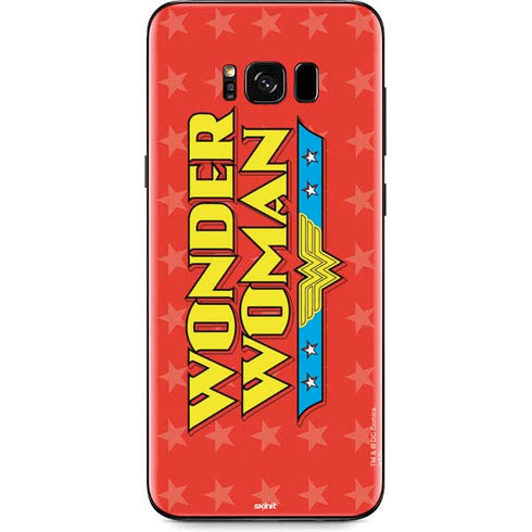 DC Comics Wonder Woman Logo Galaxy S8 Plus Skin